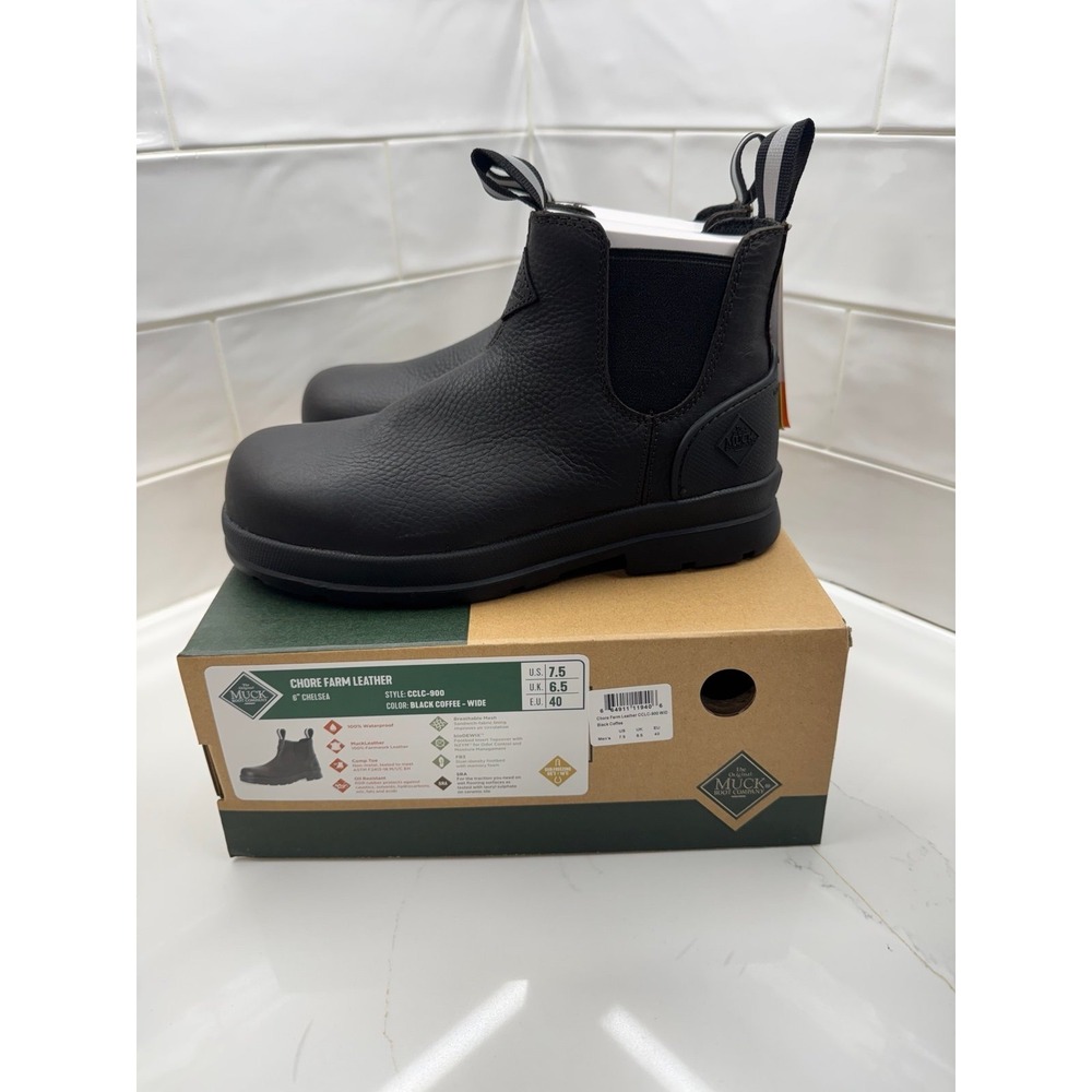 MUCK MEN'S CHORE FARM LEATHER CHELSEA BOOT men's 7.5